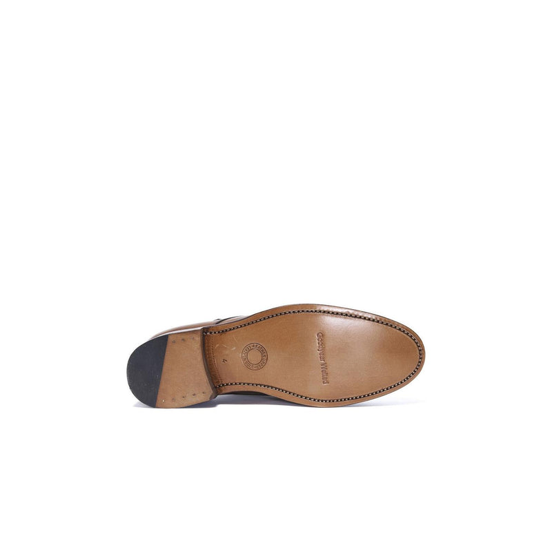 British Passport - Monk Strap Bout Droit Goodyear - Marron Châtaigne - Femme