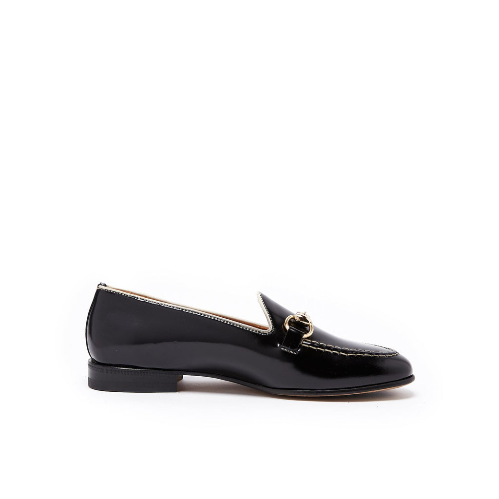 Bow Loafers - Black - Women