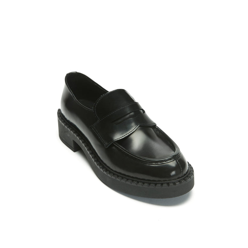 British Passport - Penny Loafers - Black - Women