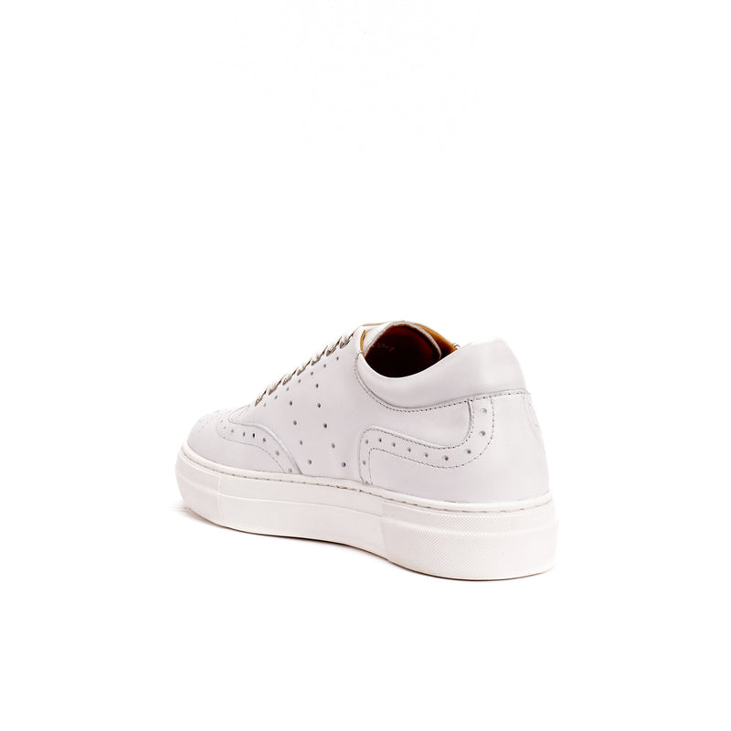 Pasaporte británico - Zapatillas Wingtip - Blanco - Mujer