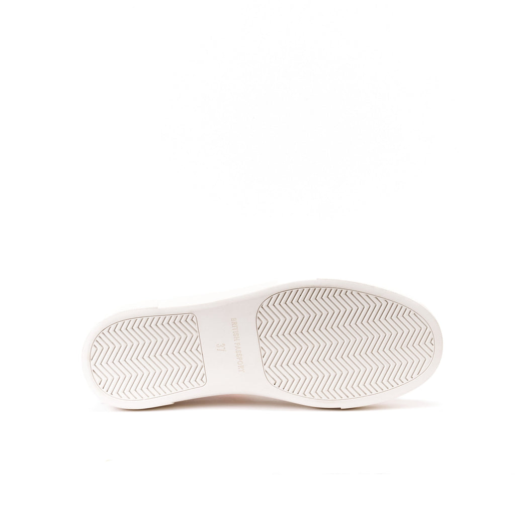 Zapatillas con Puntera Brogue - Blanco - Mujer
