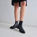 British Passport - Wingtip Chelsea Boots - Black - Women