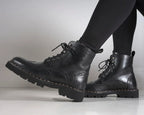 Derby Boots with Golf Toe - Black - Women