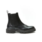 Botines Chelsea Con Puntera De Ala - Negro - Mujer