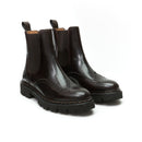 Pasaporte británico - Botas Chelsea Wingtip - Marrón oscuro - Mujer