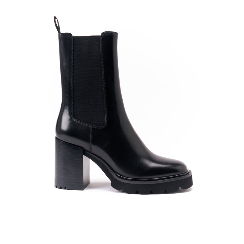 Bottines Chelsea À Talons - Noir - Femme