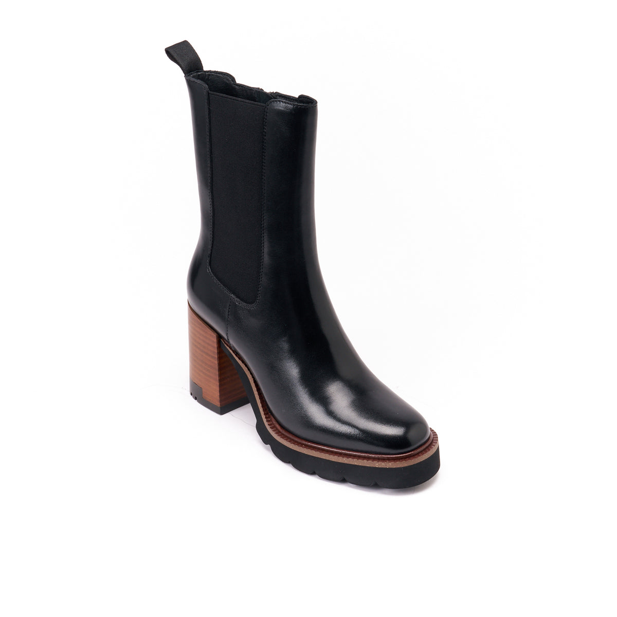 Bottines Chelsea À Talons - Noir - Femme