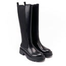 Pasaporte británico - Botas altas - Negro - Mujer