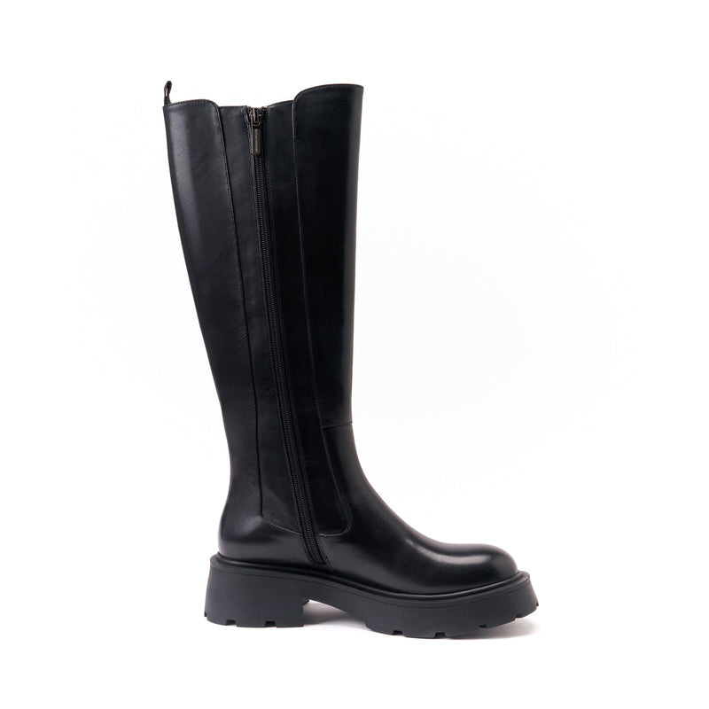 Pasaporte británico - Botas altas - Negro - Mujer