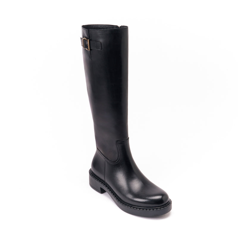 British Passport - Bottes Haute - Noir - Femme