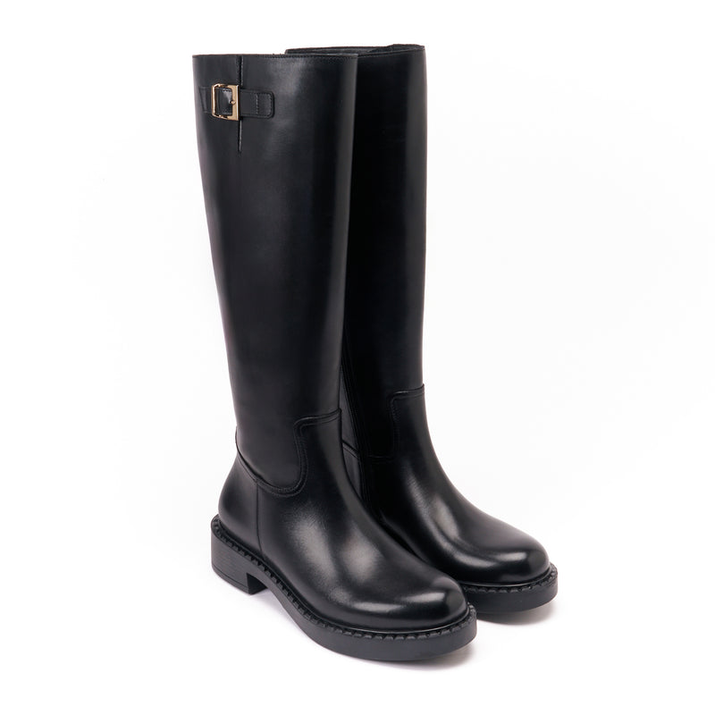 British Passport - Bottes Haute - Noir - Femme