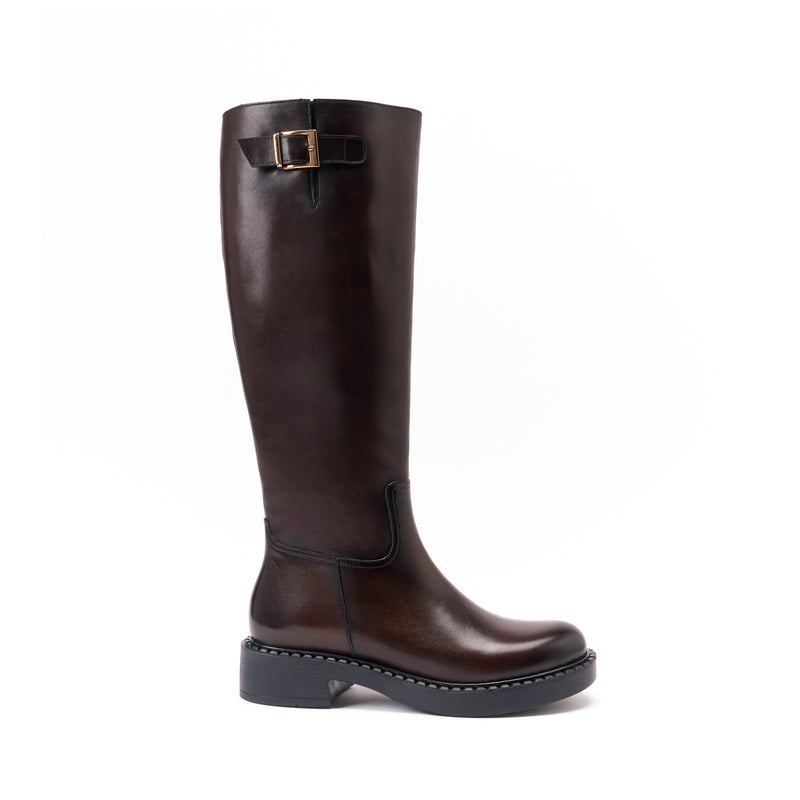 British Passport - Bottes Haute - Marron Foncé - Femme