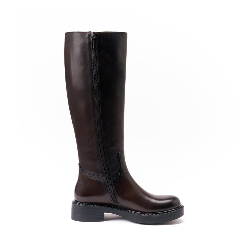 British Passport - Bottes Haute - Marron Foncé - Femme