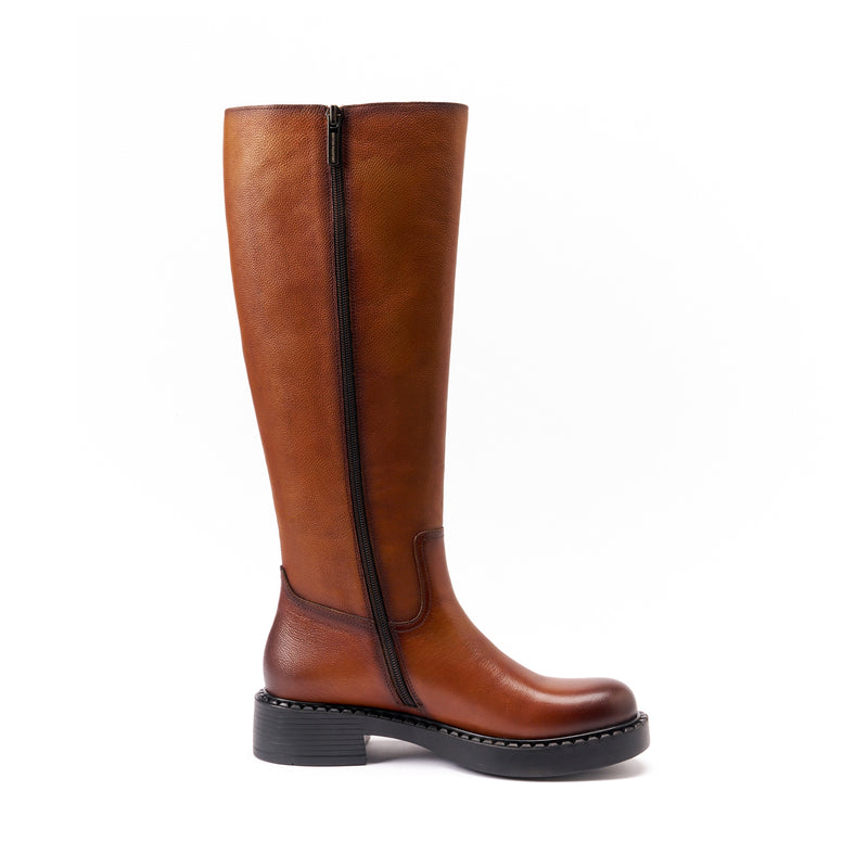 British Passport - High Boots - Brown - Women's