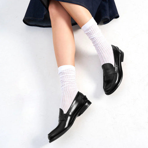 British Passport - Mocassin Penny - Noir - Femme