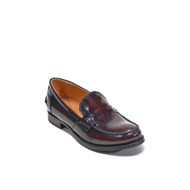 Loafers - Burgundy - Women