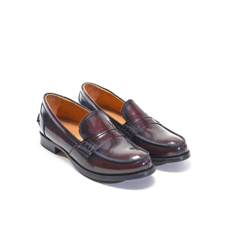Loafers - Burgundy - Women