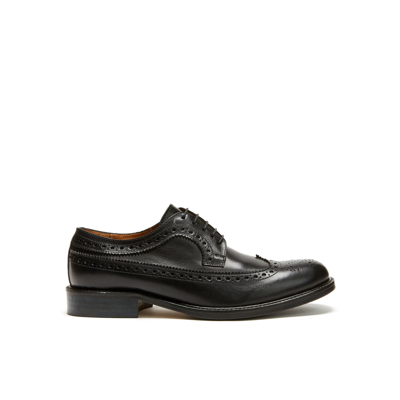 Derby Long Wing Tip Noires - Femme