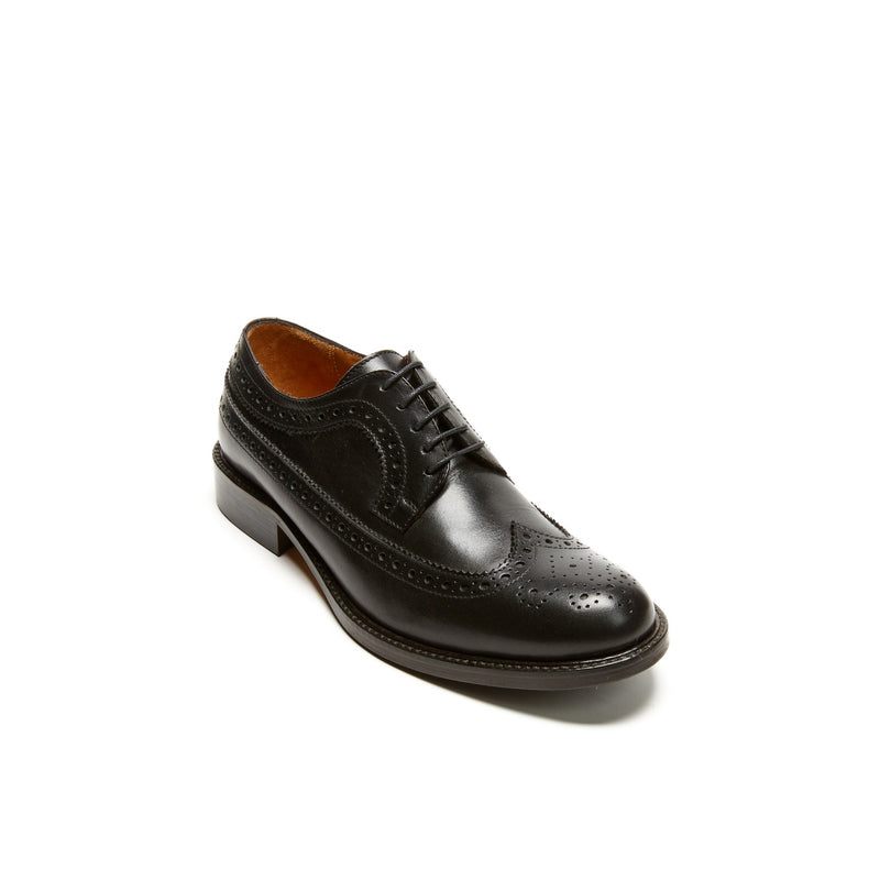 Derby Long Wing Tip Noires - Femme