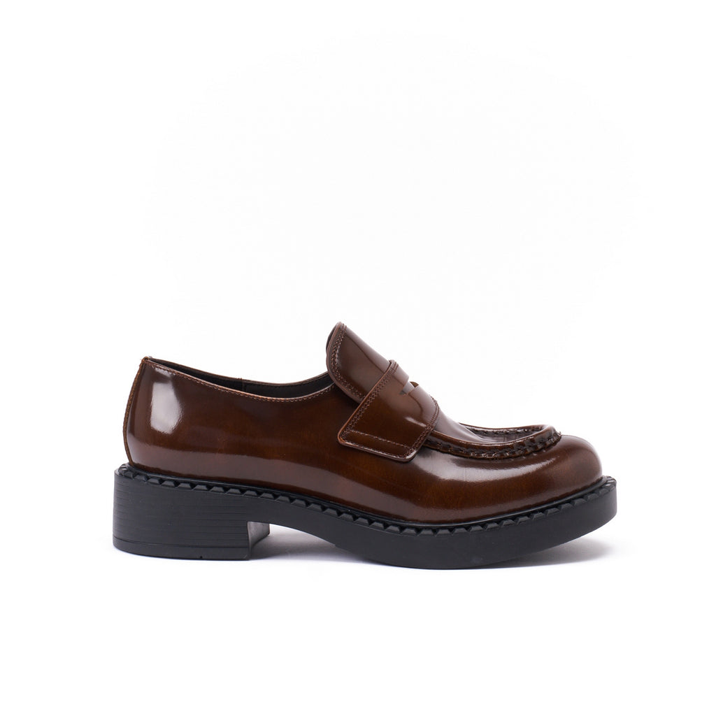 Mocassin Penny Marron - Femme