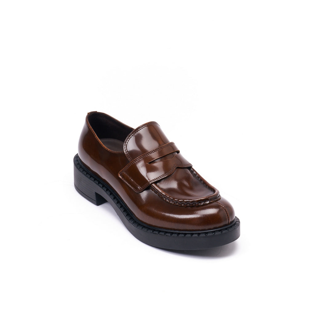 Mocassin Penny Marron - Femme
