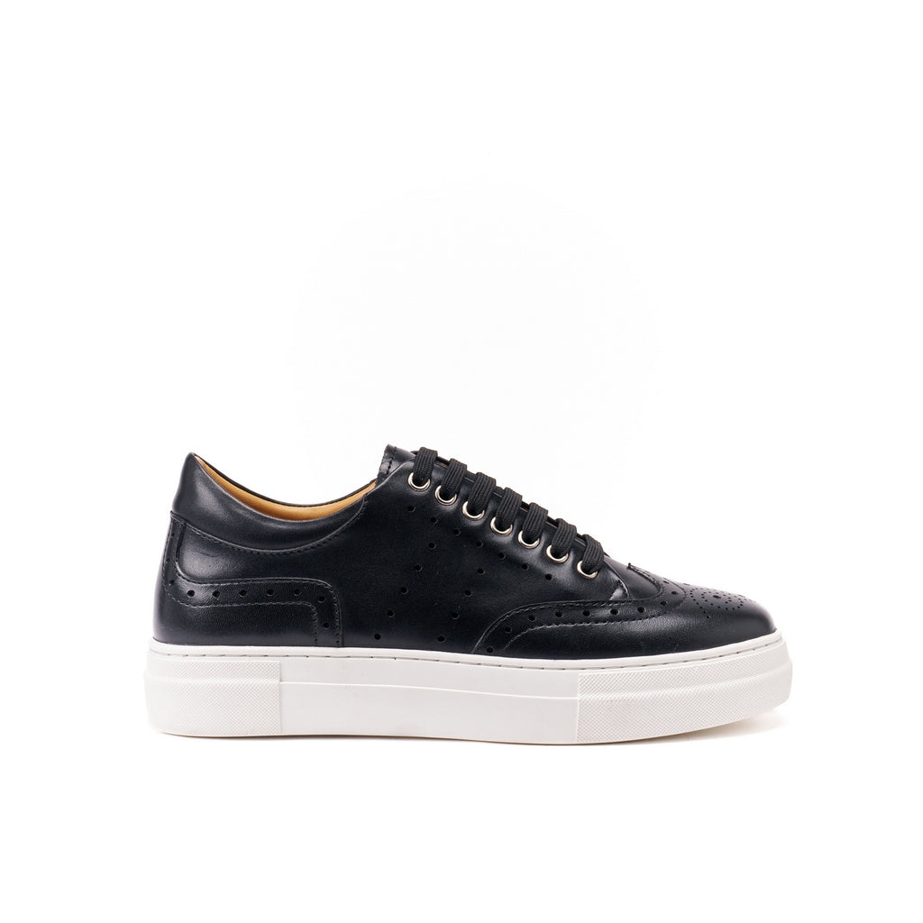 Zapatillas Wing Tip Negras - Mujer