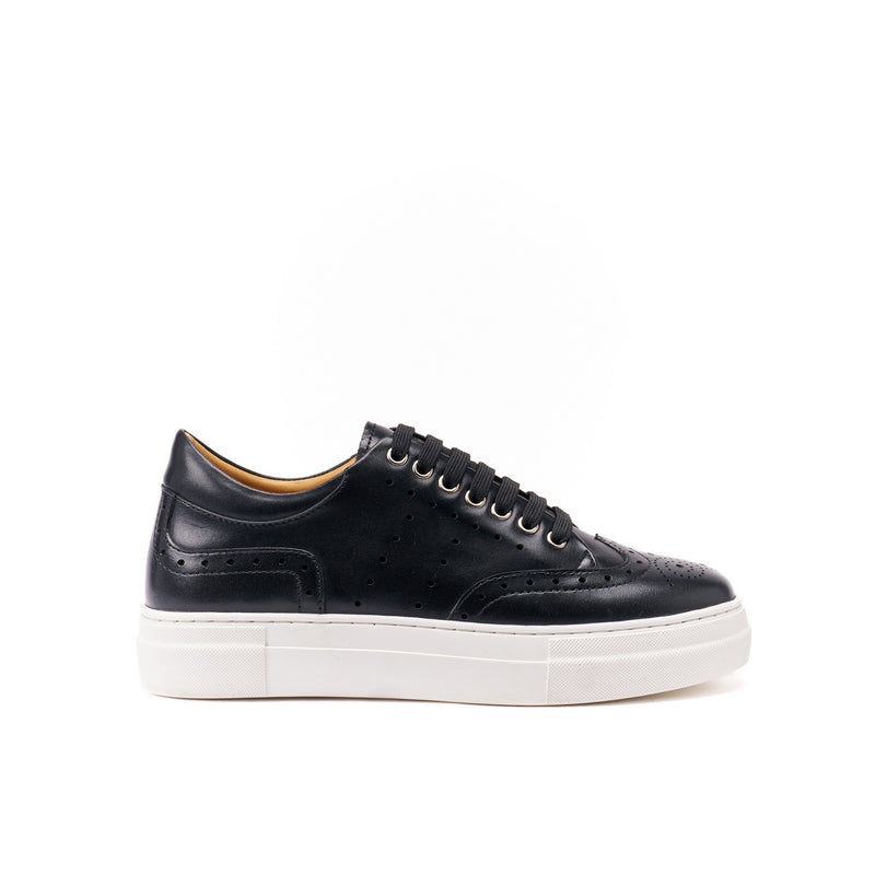 Baskets Wing Tip Noires - Femme