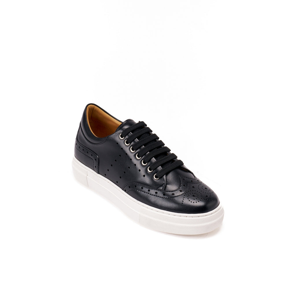 Zapatillas Wing Tip Negras - Mujer