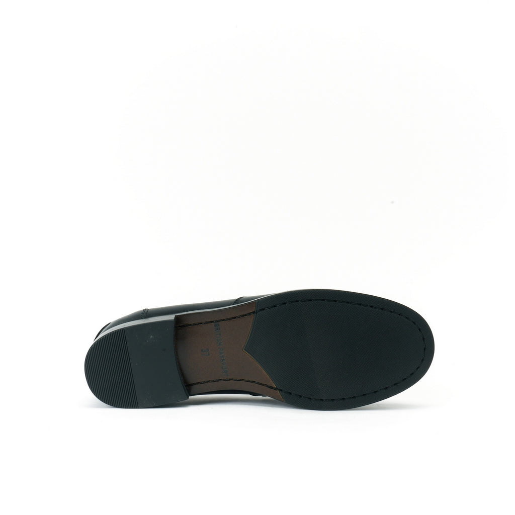 Mocassin Tassel Noir - Femme