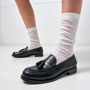 Mocassin Tassel Noir - Femme