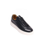 Classic Lace-Up Trainers - Black - Women