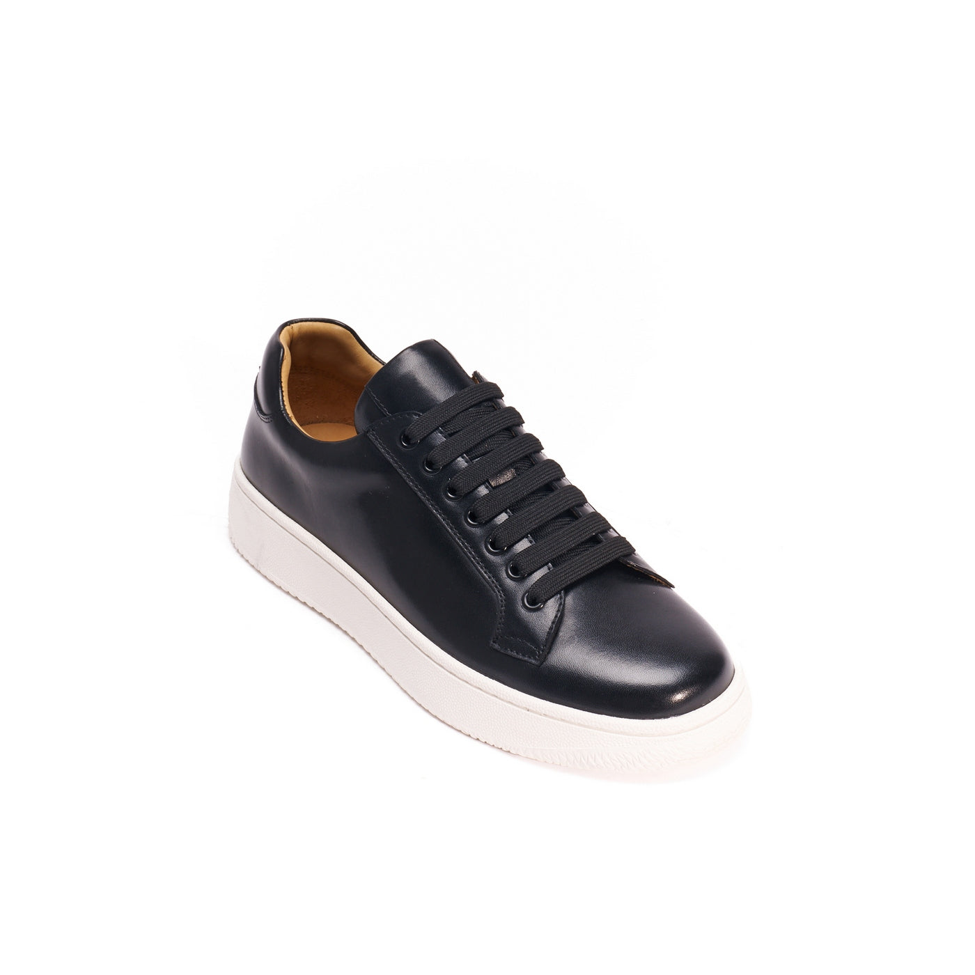 Classic Lace-Up Trainers - Black - Women