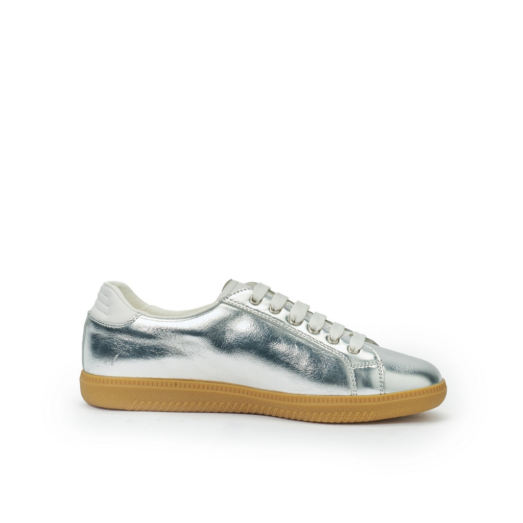Zapatillas Low Cut Plateadas - Mujer
