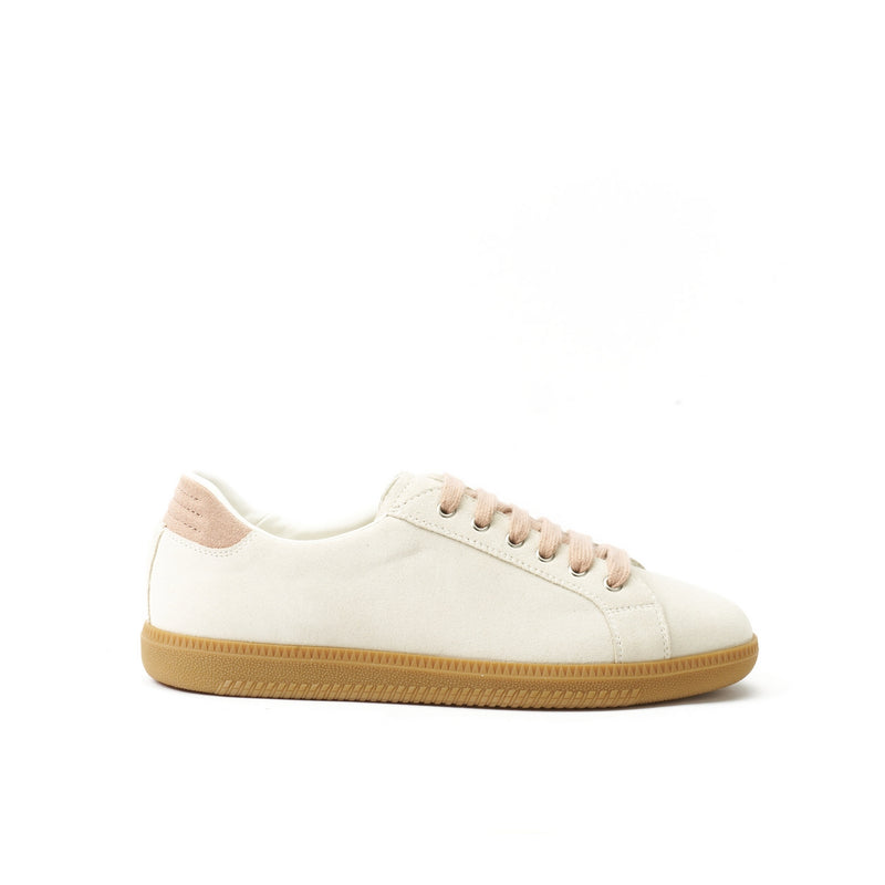 Cream White Low Cut Sneakers - Women