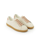 Cream White Low Cut Sneakers - Women
