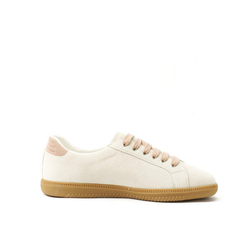 Cream White Low Cut Sneakers - Women