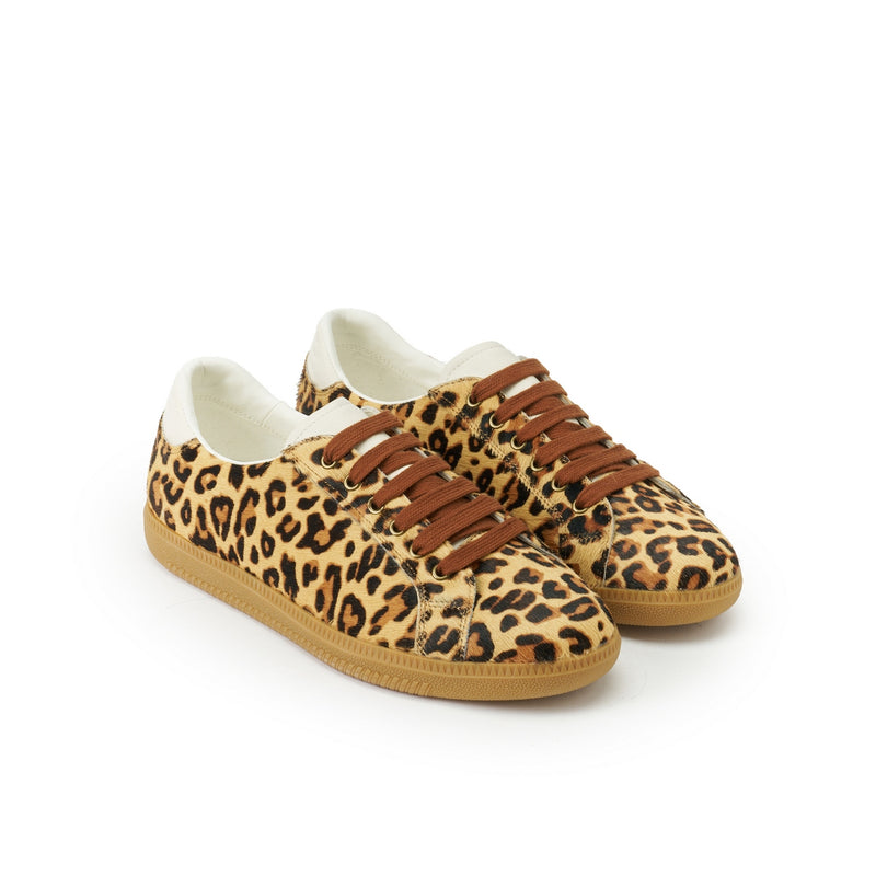 Baskets Low Cut Leopard - Femme