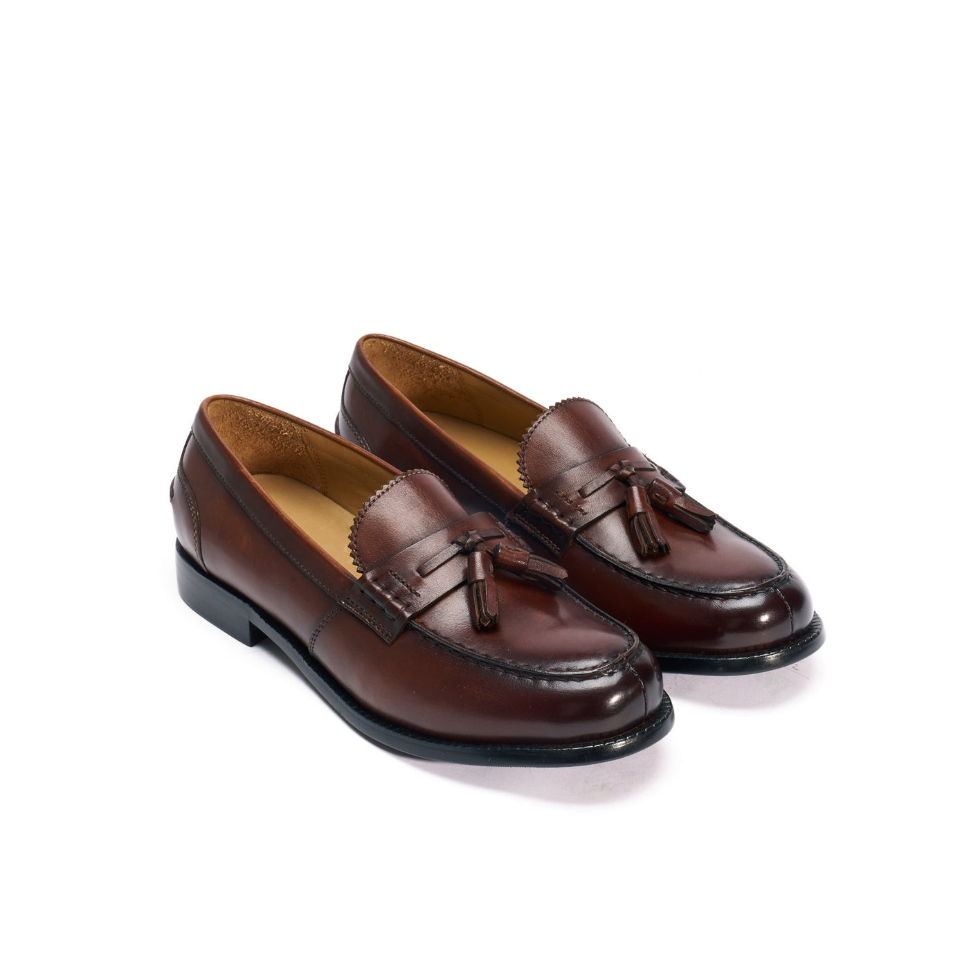 Tassel Loafers - Brown - Women