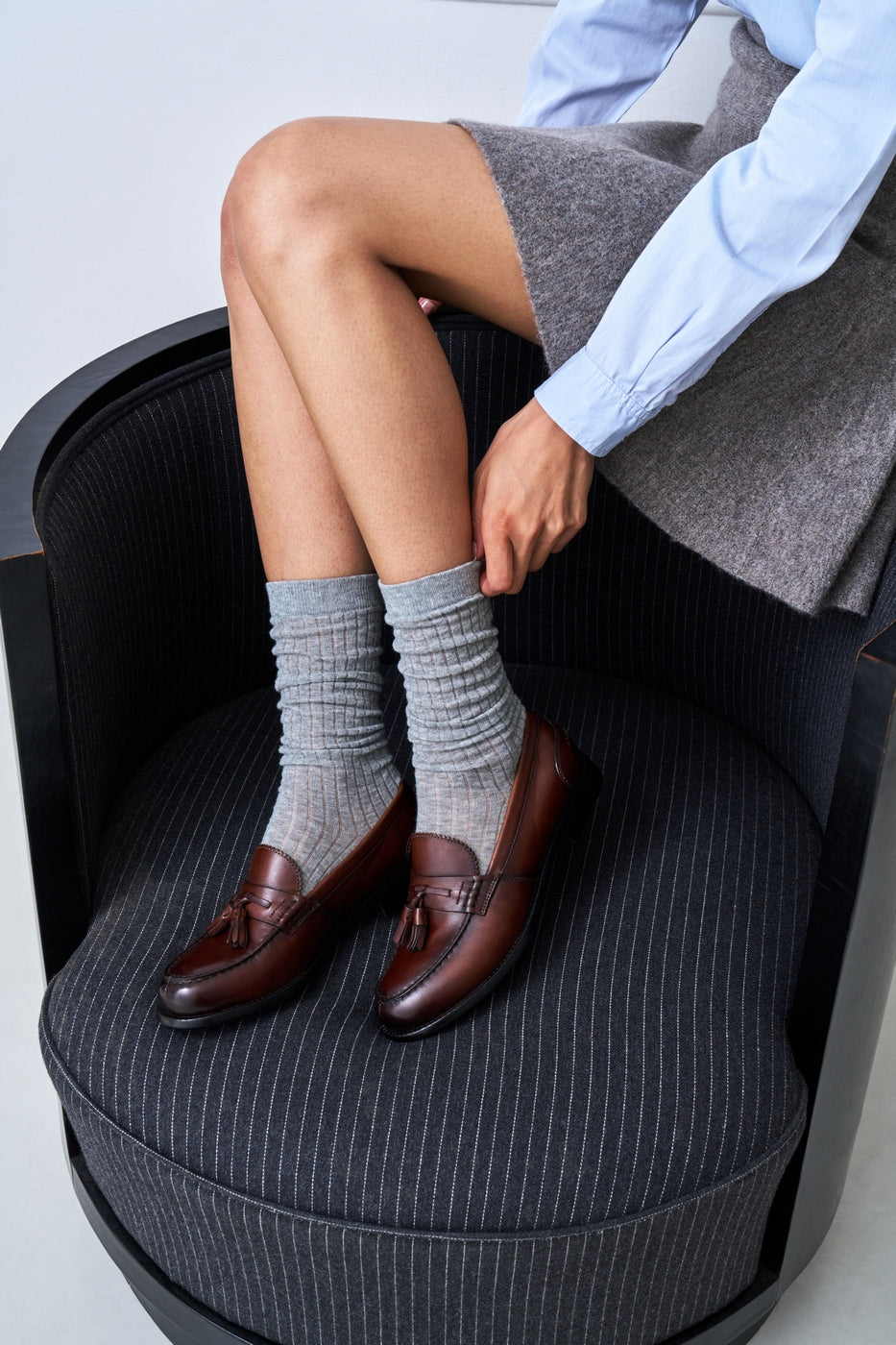 Tassel Loafers - Brown - Women