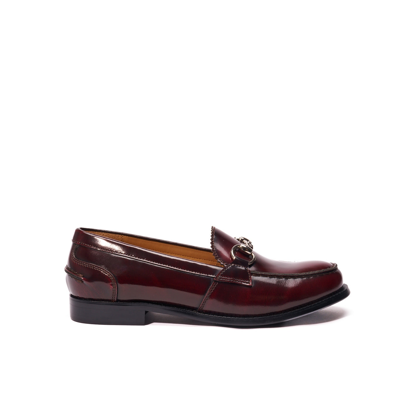 Horsebit Loafers - Burgundy - Women