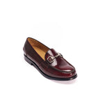 Horsebit Loafers - Burgundy - Women