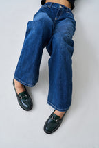 Horsebit Loafers - Green - Women