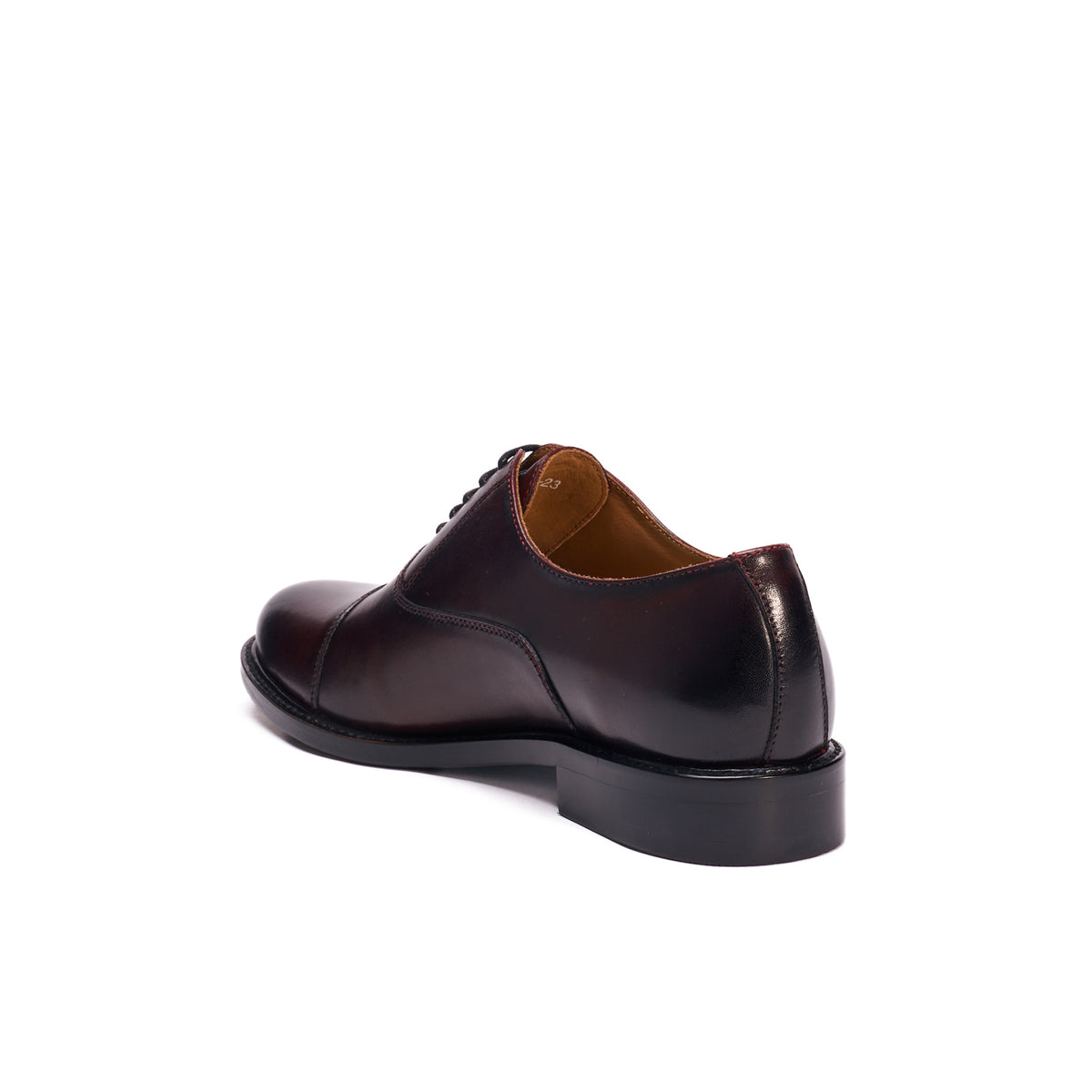 Richelieu mit gerader Kappe - Bordeaux - Damen