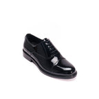 Oxfordskor Cap Toe - Lackat läder Svart - Dam