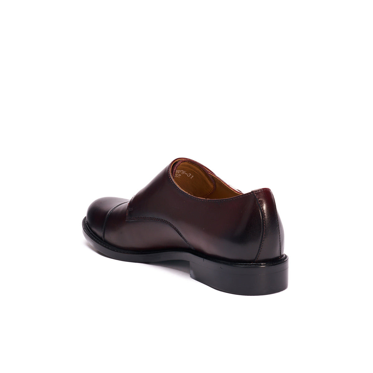 Monkstraps mit gerader Kappe - Bordeaux - Damen