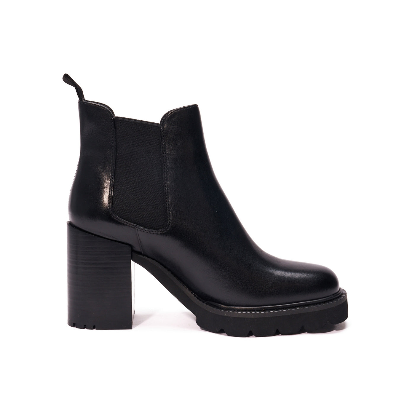 Heeled Chelsea Boots - Black - Women