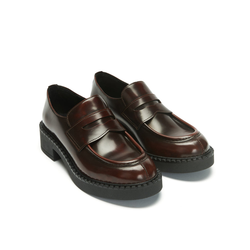 Mocassins Penny - Bordeaux - Femme