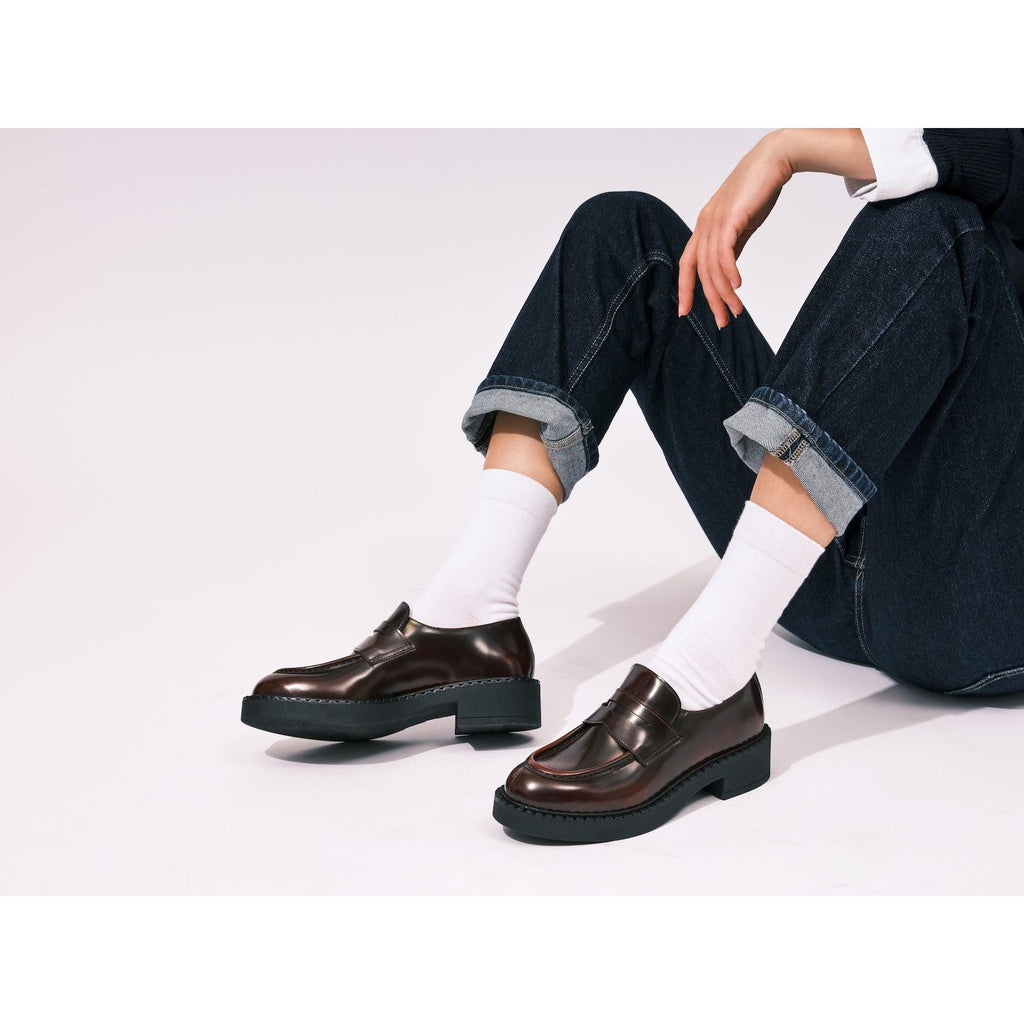 Mocassins Penny - Bordeaux - Femme