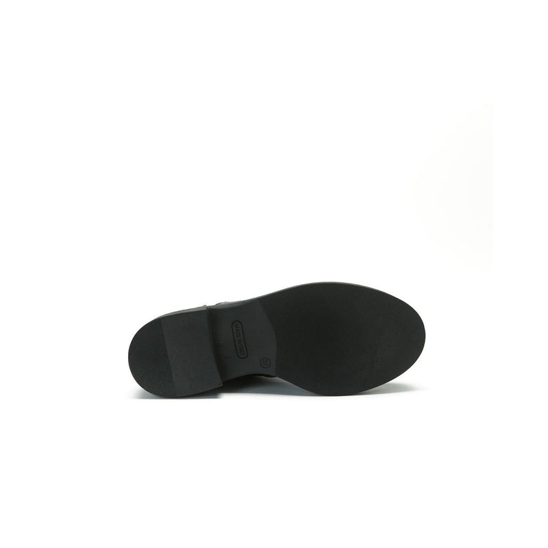 Lace-up Derby Ankle Boots - Black - Women