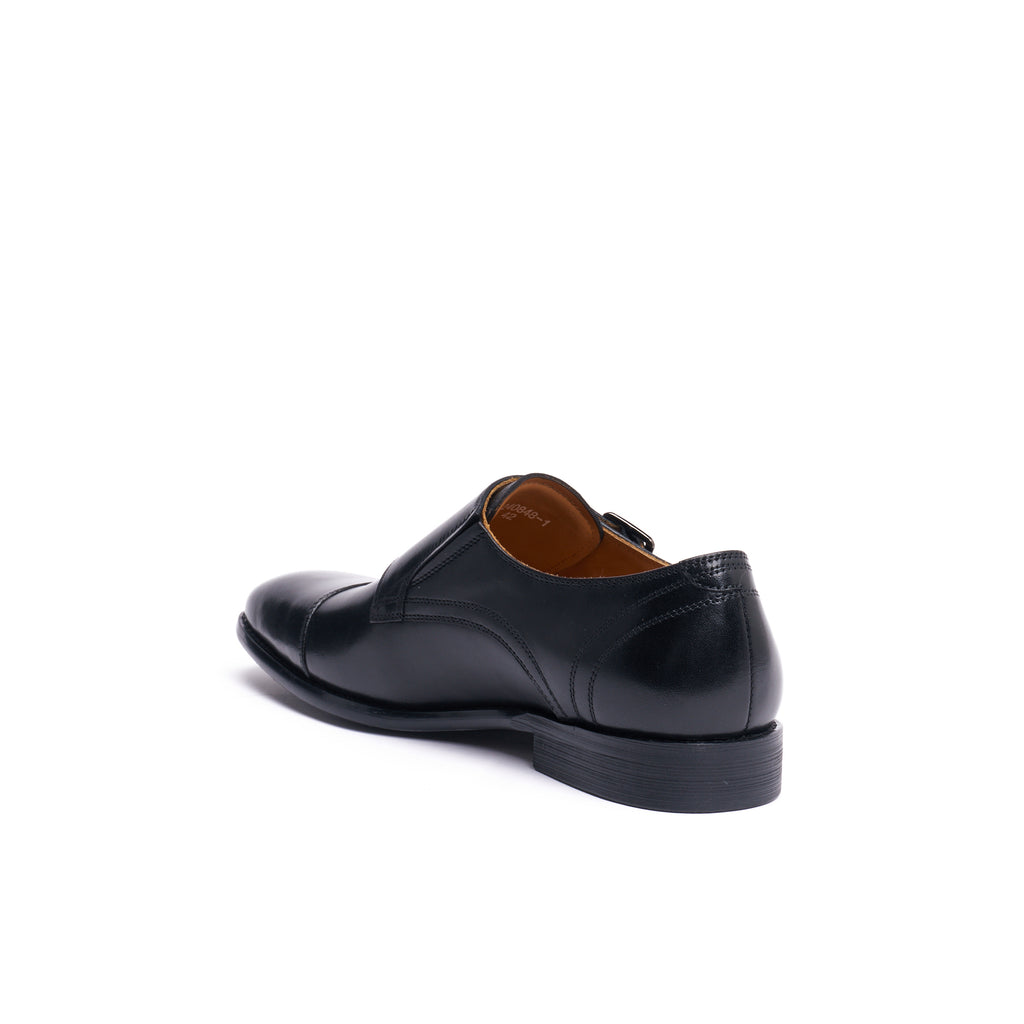 Monk Strap À Bout Droit - Noir - Homme